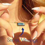 Kyanite Bar Necklace : September Birthstone : Adira Series