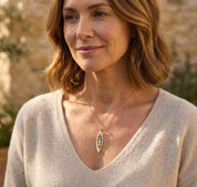 Engraved Open Marquis Family Birthstone Necklace, Mother's Pendant Necklace with Kids Birthstones, Gold, Silver, Rose Gold, Personalized Gift for Mom