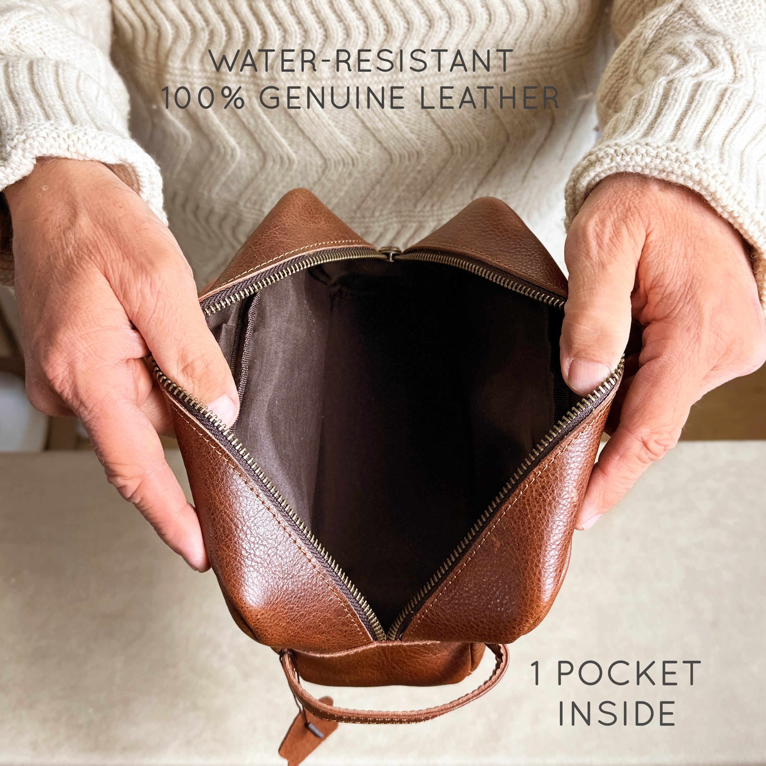 inside view of the toiletry bag, Custom engraved dopp kit, men's toiletry kit, personalized travel cosmetic bag, men's travel accessories, engraved men's toiletry bag, custom men's grooming bag, personalized dopp kit for men, stylish men's cosmetic bag, travel-friendly toiletry kit, unique men's travel gifts