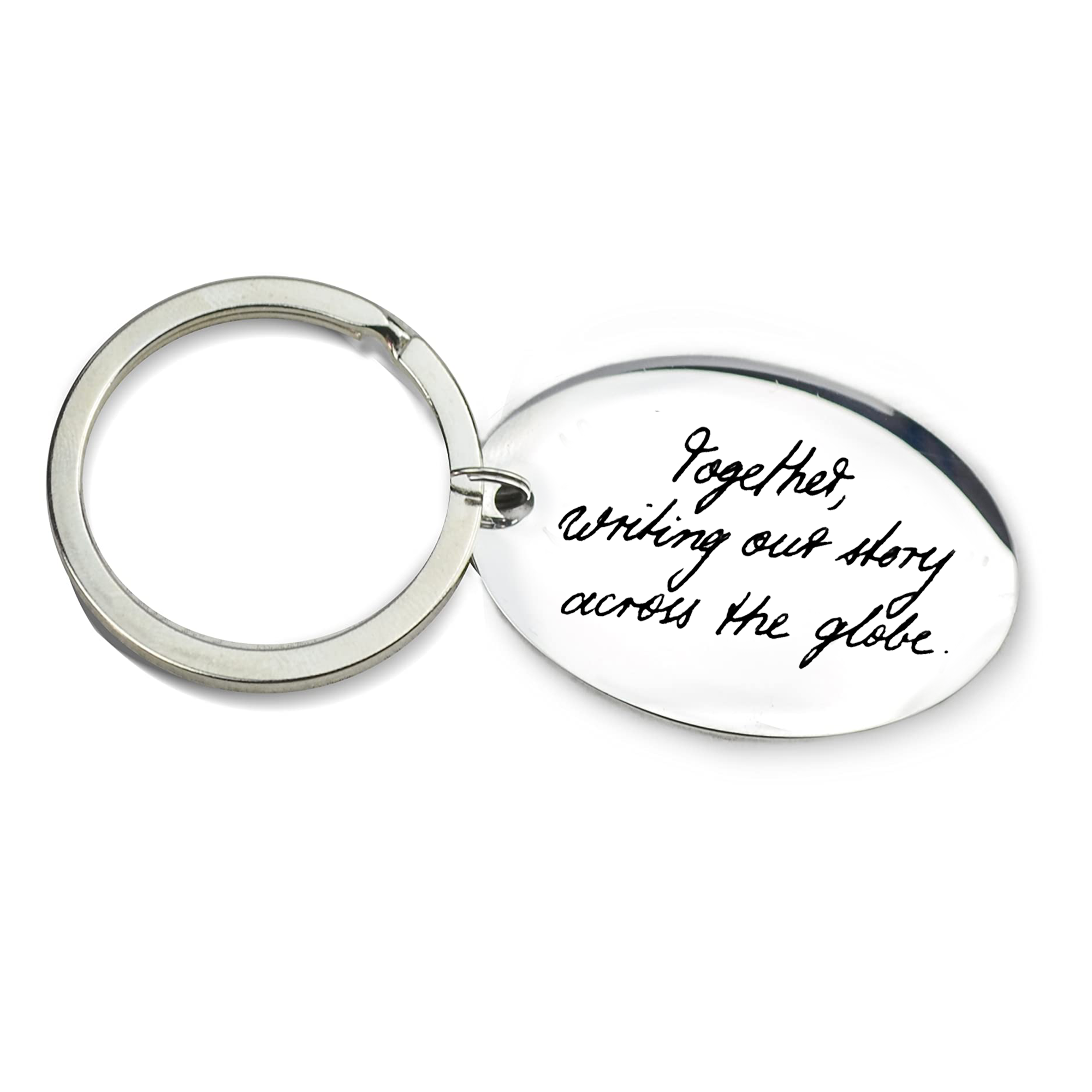 SSLBeryl Drive Safe Keychain - Romantic Gift For Boyfriend, Husband, Dad - Stainless Steel Key Ring With Message