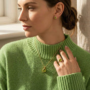 Oval Birthstone Stud Earrings, Sterling Silver or 18K Vermeil Gold