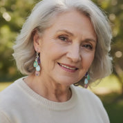 Custom Birthstone Earrings, Family Birthstone Dangle Earrings, Tiny Pear Shaped Gemstones, Cascading Drop Earrings, Mother’s Day Gift, Grandma Jewelry, Personalized Family Earrings, 925 Sterling Silver, 14k Gold-Filled, Unique Jewelry Gift