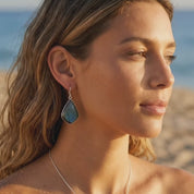 video showcasing Labradorite drop earrings gold filled bezel set teardrop earrings