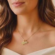 A video showcasing Custom Birthstone Bloom charms collection. Personalized bracelets, necklaces and earrings for moms and BFF. Minimalistic handmade jewelry ready for gift giving.