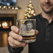 Video showcasing a custom engraved whiskey glass personalized with a name, monogram, or custom text, displayed in a refined bar or home setting. The engraving detail is shown clearly as light reflects through the glass, highlighting craftsmanship and precision. This personalized whiskey glass makes a meaningful gift for men, ideal for birthdays, weddings, groomsmen gifts, Father’s Day, anniversaries, or special celebrations, arriving gift-ready and designed for everyday enjoyment.