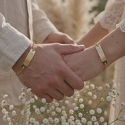 A video showcasing Sterling silver or gold filled fingerprint memorial bracelet 