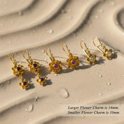 Bloom Custom Birthstone Drop Earrings