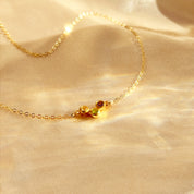 Tiny Triple Birthstone Cluster Necklace, Sterling Silver, Gold Filled, Non Tarnish Necklace for Women, Custom Birthstone Necklace Christmas Gift