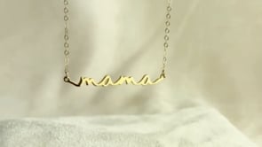 Mama Name Plate Necklace, Custom mama necklace