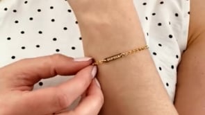 Tiny Bar bracelet, Monogrammed Minimalist Bracelet