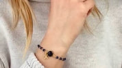 Personalized Birthstone and Initial Wire Wrapped Bracelet