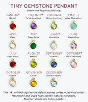 Tiny 6mm gemstones come in garnet, purple amethyst, green amethyst, aqua chalcedony, clear, green onyx, moonstone, alexandrite, dyed ruby, peridot, kyanite, pink chalcedony, opalite, citrine, sky blue quartz