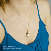 Model 18 Inch Length Necklace Three Stones and Three names Cascade Necklace