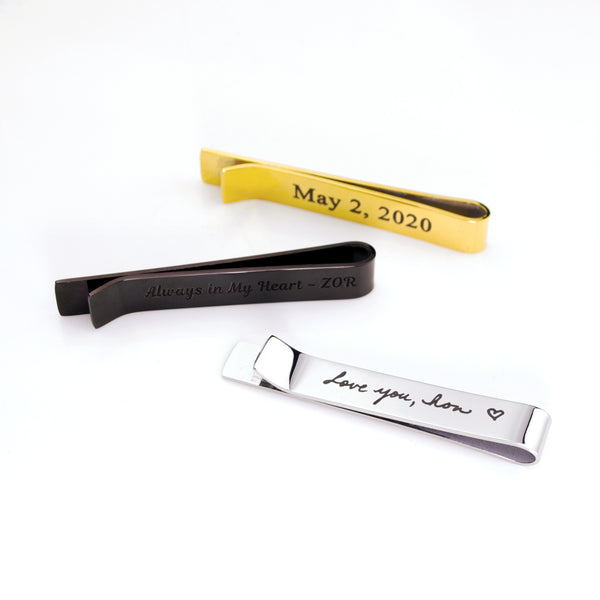  Personalized Gold Tie Clip Custom Engraved Free