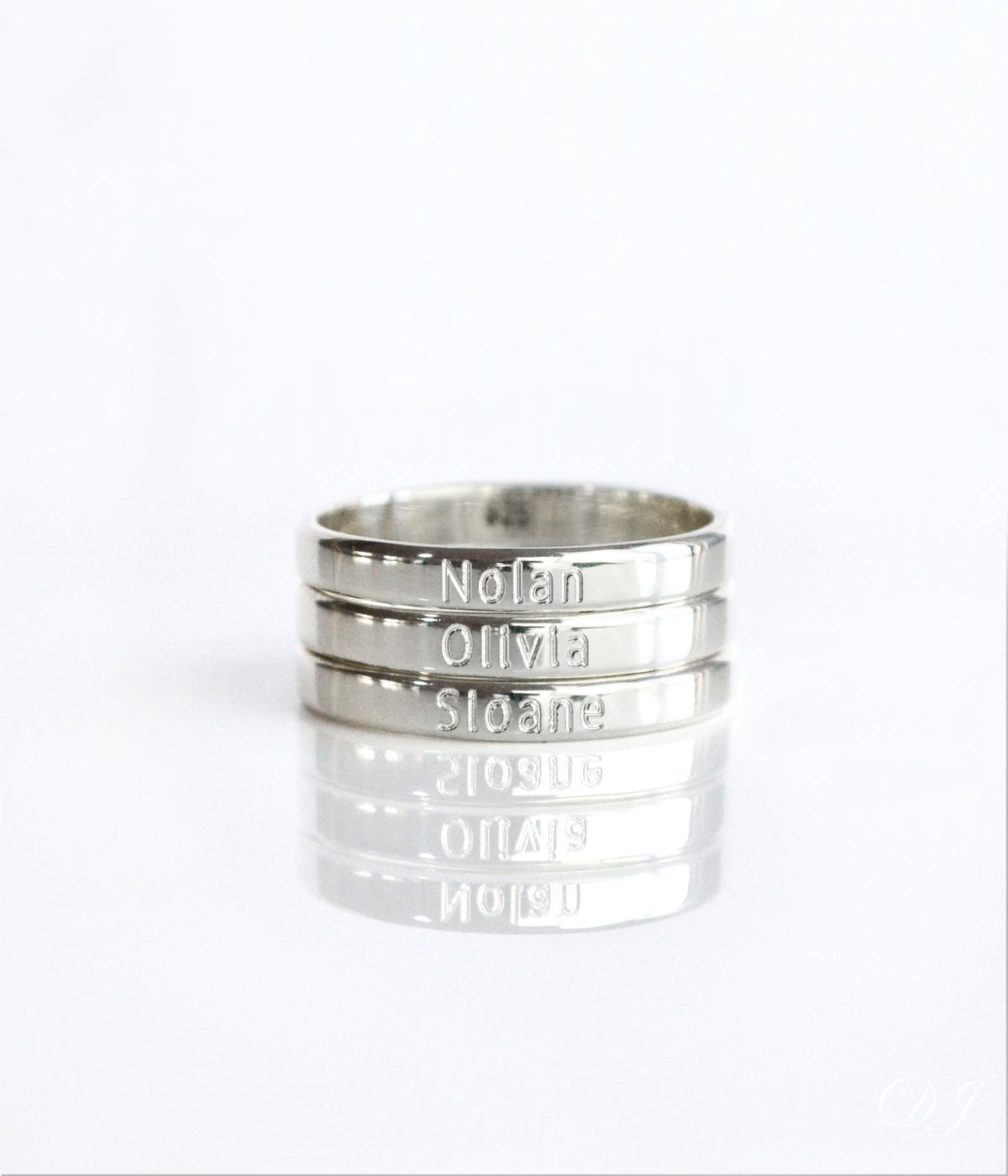 Sterling Silver Hand-Stamped name ring-Personalized India | Ubuy