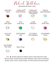 Footprint Charm Horizontal Connector Necklace with Engraved Kid's Names and Birthstones
