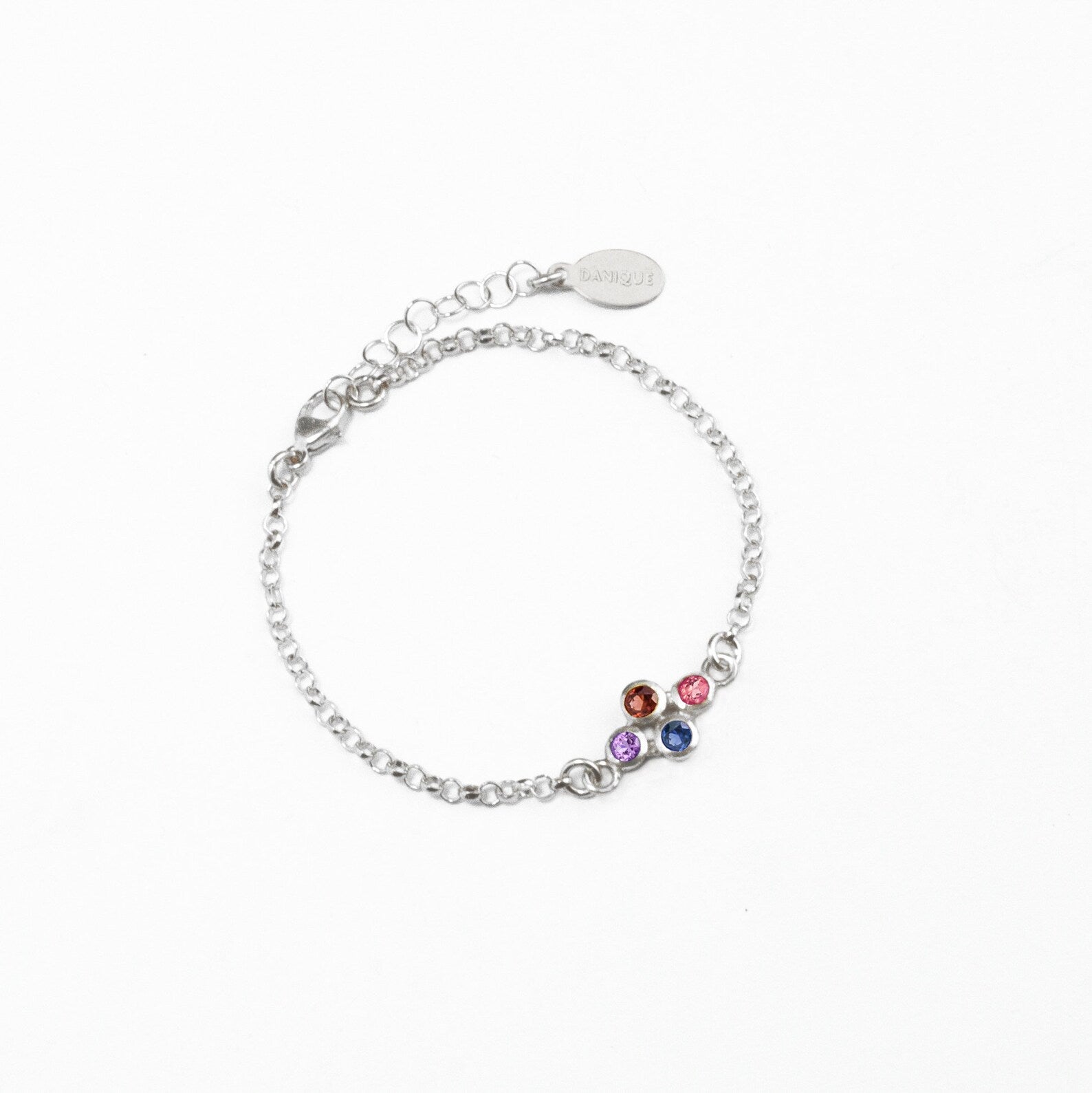 Tiny Birthstone Cluster Bracelet : Available in All Birthstones