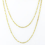 Clear Quartz long station necklace - April Birthstone