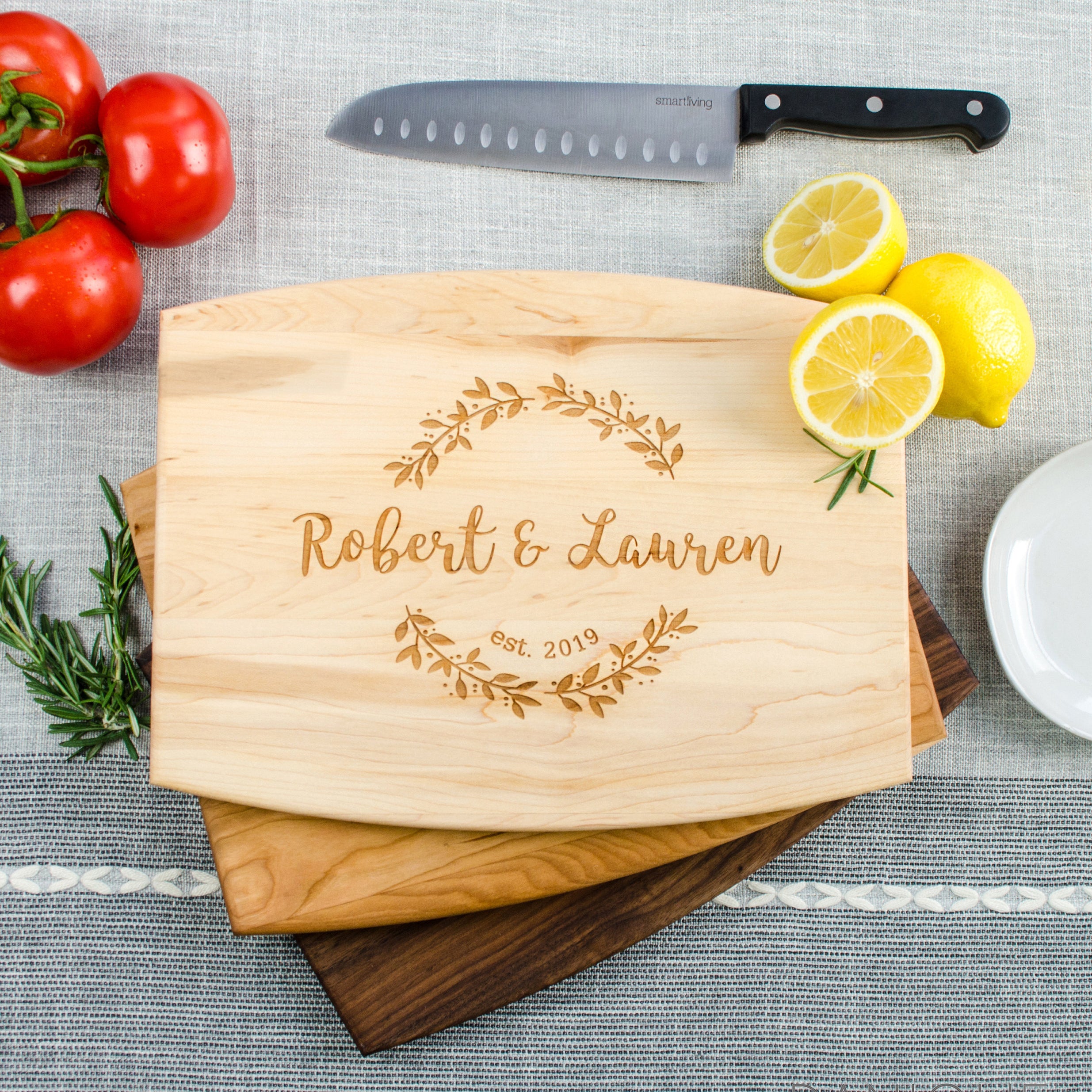 wood, maple board, engraved cutting board