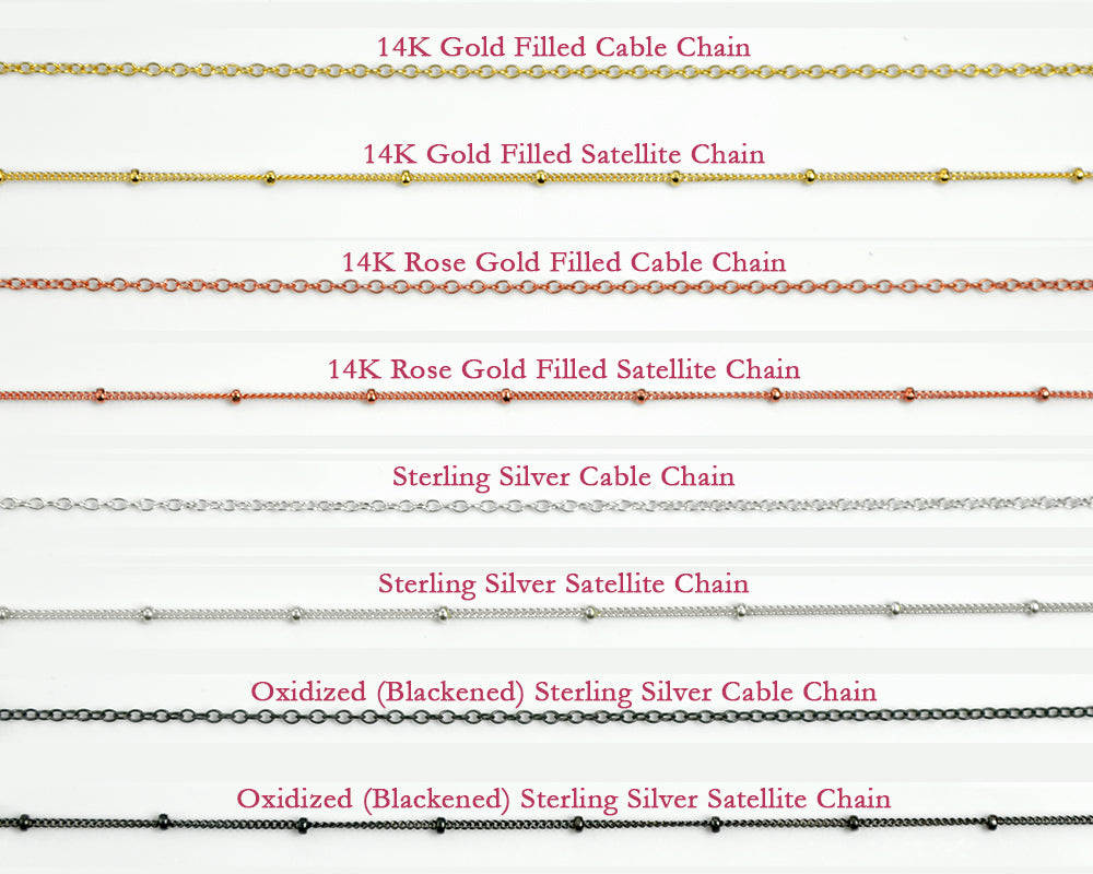 Simple Necklace Chain Cable or Satellite Danique Jewelry