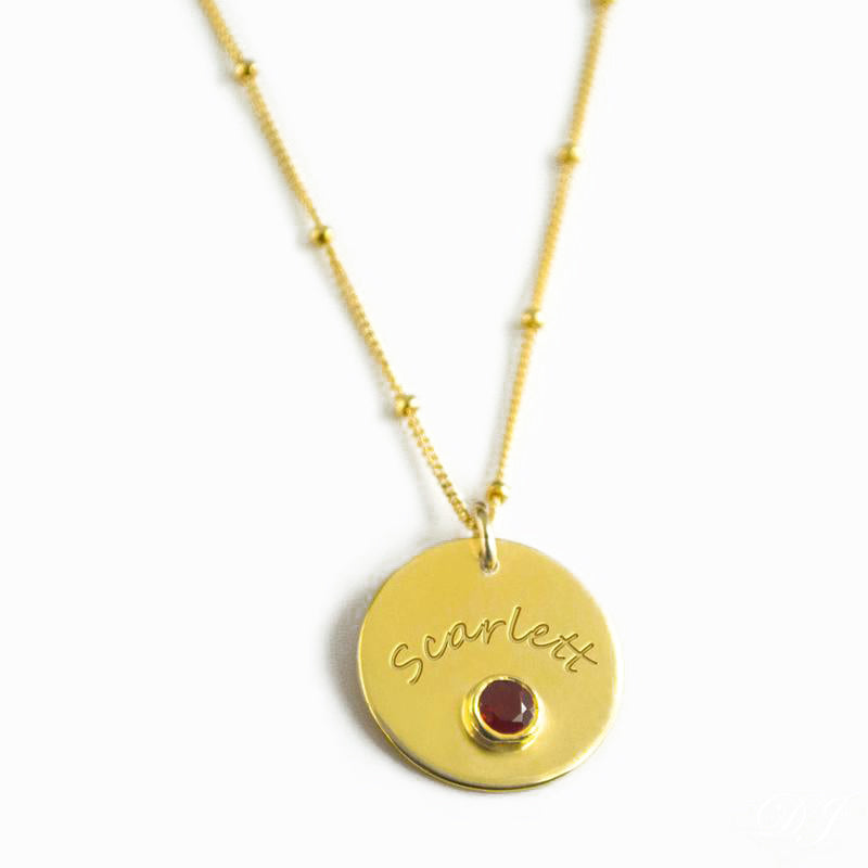 JanuaryEngravedDiskPendantNecklaceGarnetBirthstonenecklaceforher.jpg