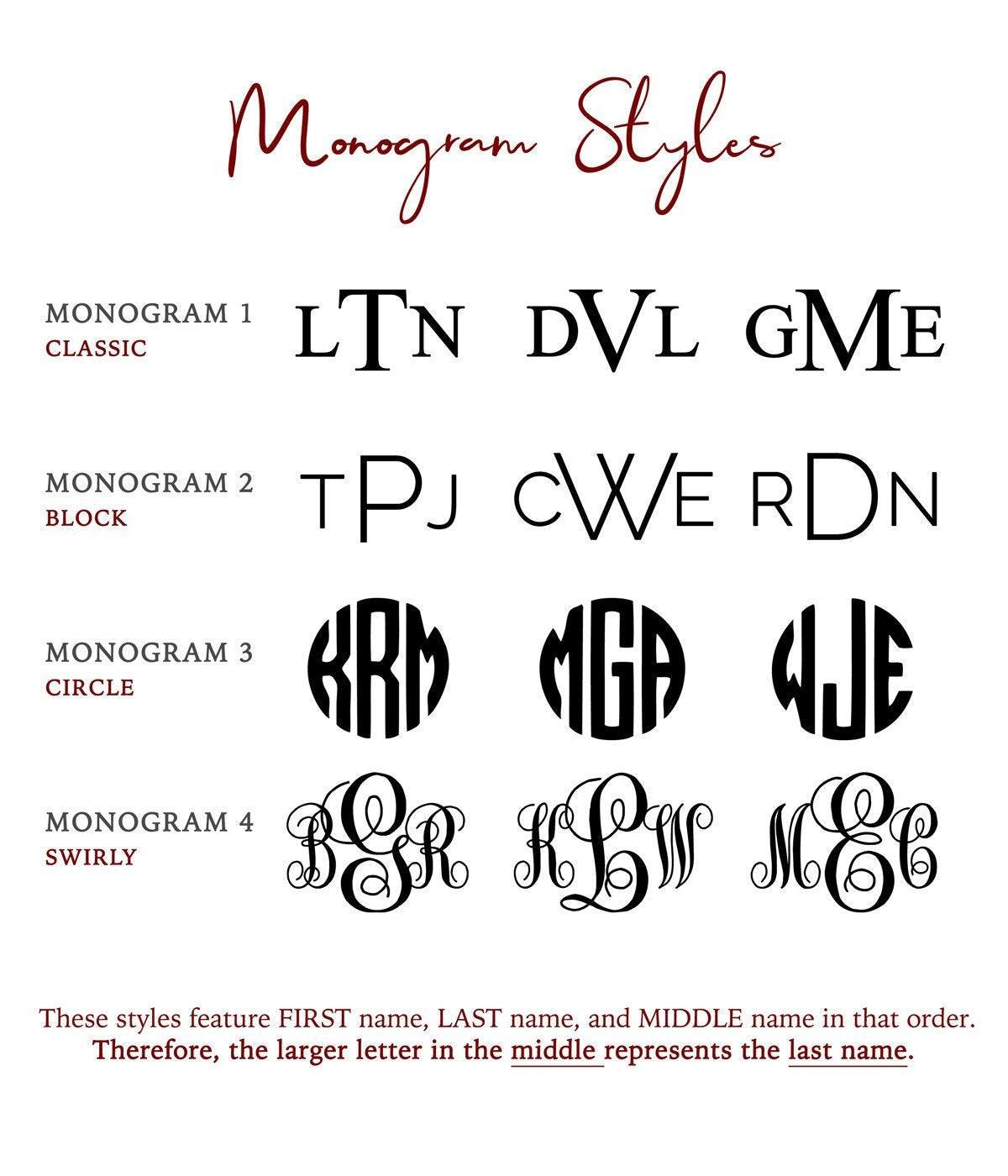 Engrave the back of this disc with one of our monogram styles which include classic, block, circle, and swirly