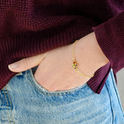 Tiny Birthstone Cluster Bracelet : Available in All Birthstones