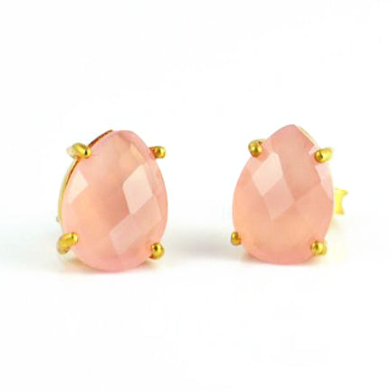 PinkChalcedonyTeardropProngSetStudEarrings-OctoberBirthstone.jpg