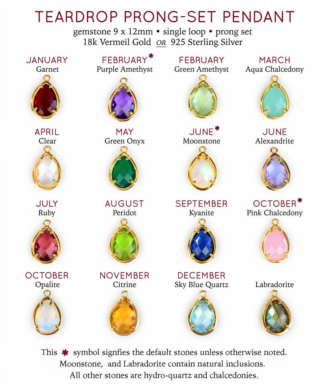9 stone mothers necklace on sale