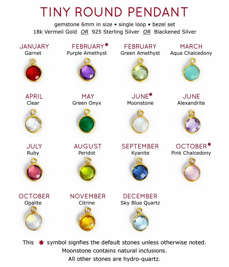 Mom Word Necklace with Tiny Kid's Birthstone Pendants