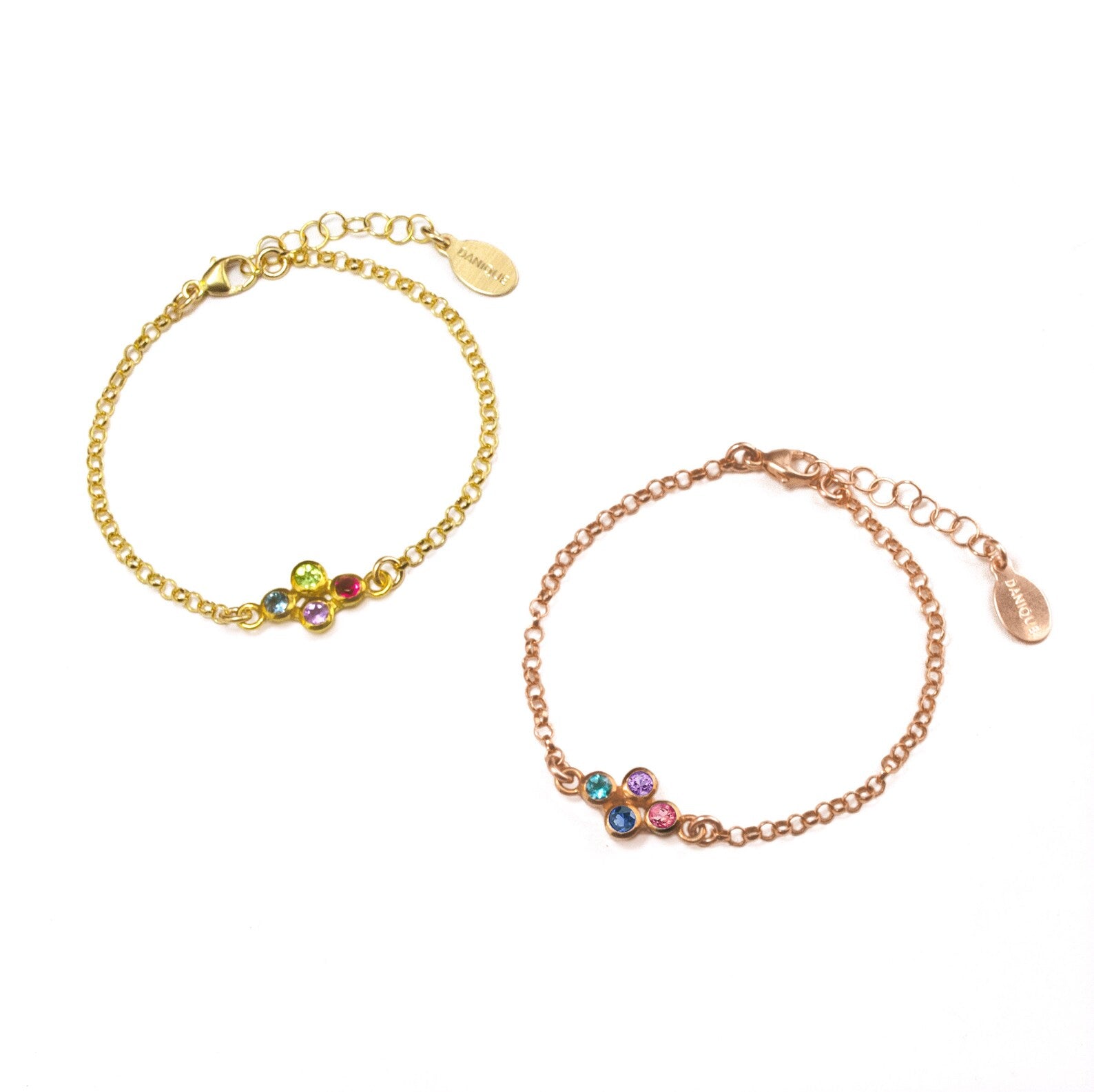 Tiny Birthstone Cluster Bracelet : Available in All Birthstones