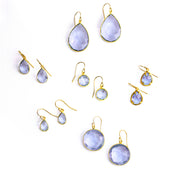 Alexandrite Necklace | June Birthstone, Sterling Silver or Gold Filled, Teardrop, Pear, Round, Circle, Diamond, Light Purple Jewelry Gift for Women