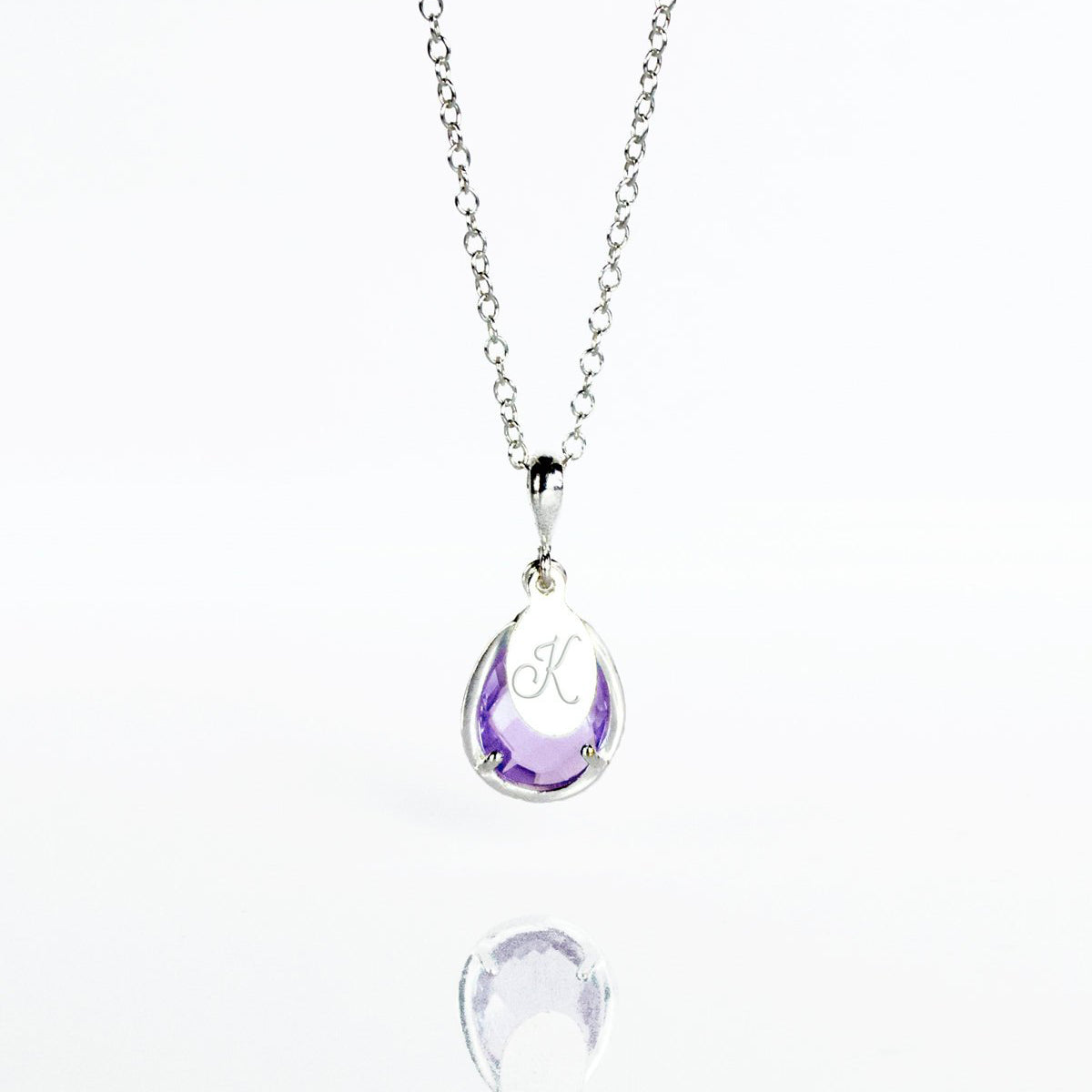 June Birthstone & Name Necklace : Alexandrite