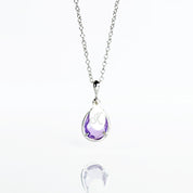 June Birthstone & Name Necklace : Alexandrite