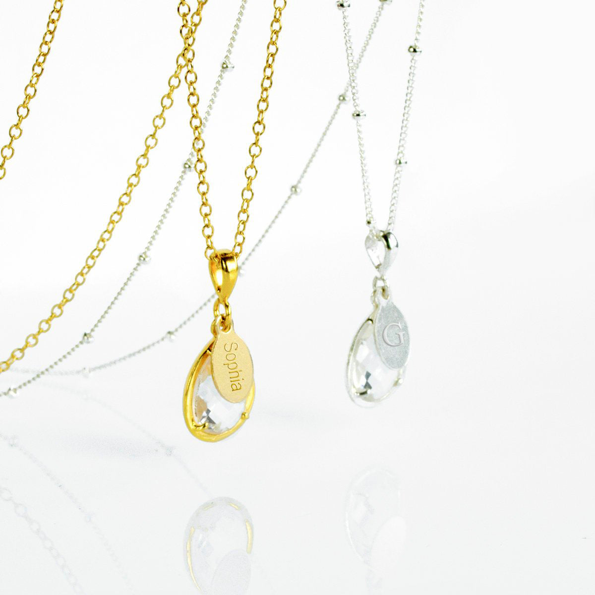 April birthstone shop necklace for mom
