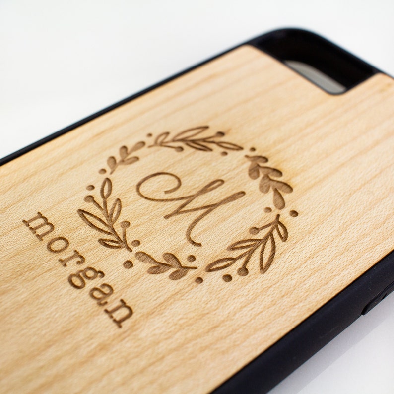 Personalized Wooden Phone Case for iPhone and Samsung Mahogany Personalized Wooden Phone Case for iPhone and Samsung Mahogany