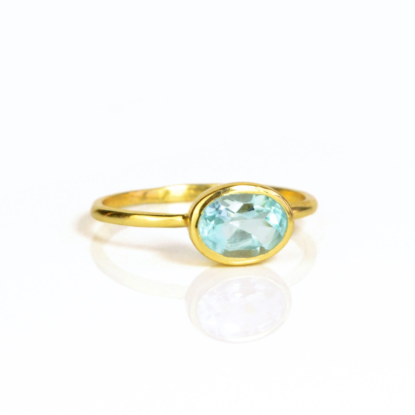 Blue topaz december discount birthstone rings