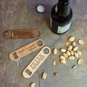 Engraved Wood Bottle Opener Keychain