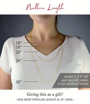 Personalized Monogram Necklace - Disk Necklace