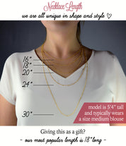 chain lengths 16 18 20 24 30 inches