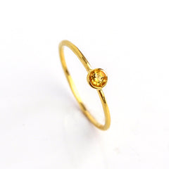 Dainty clearance citrine ring