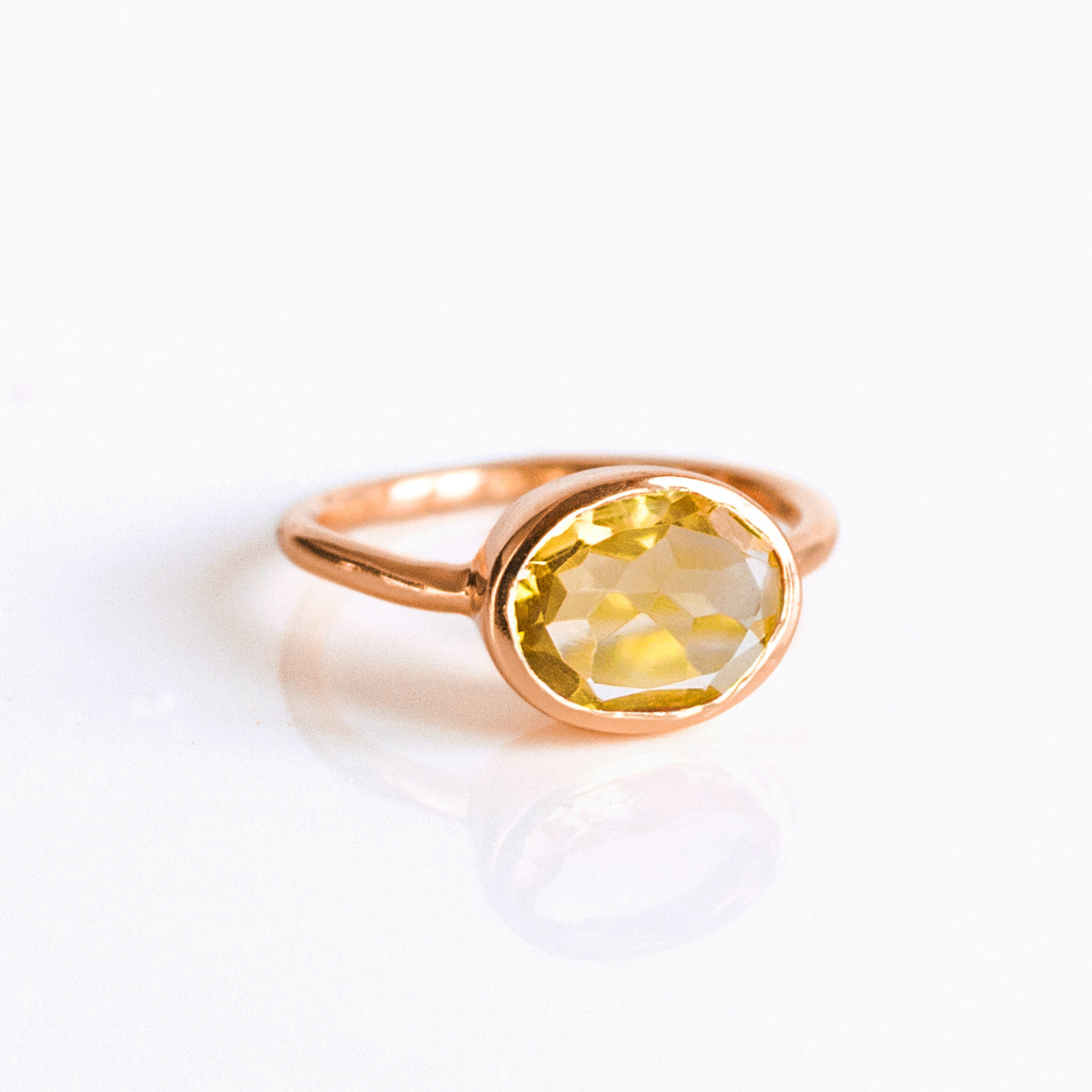 Stauer champagne online citrine ring