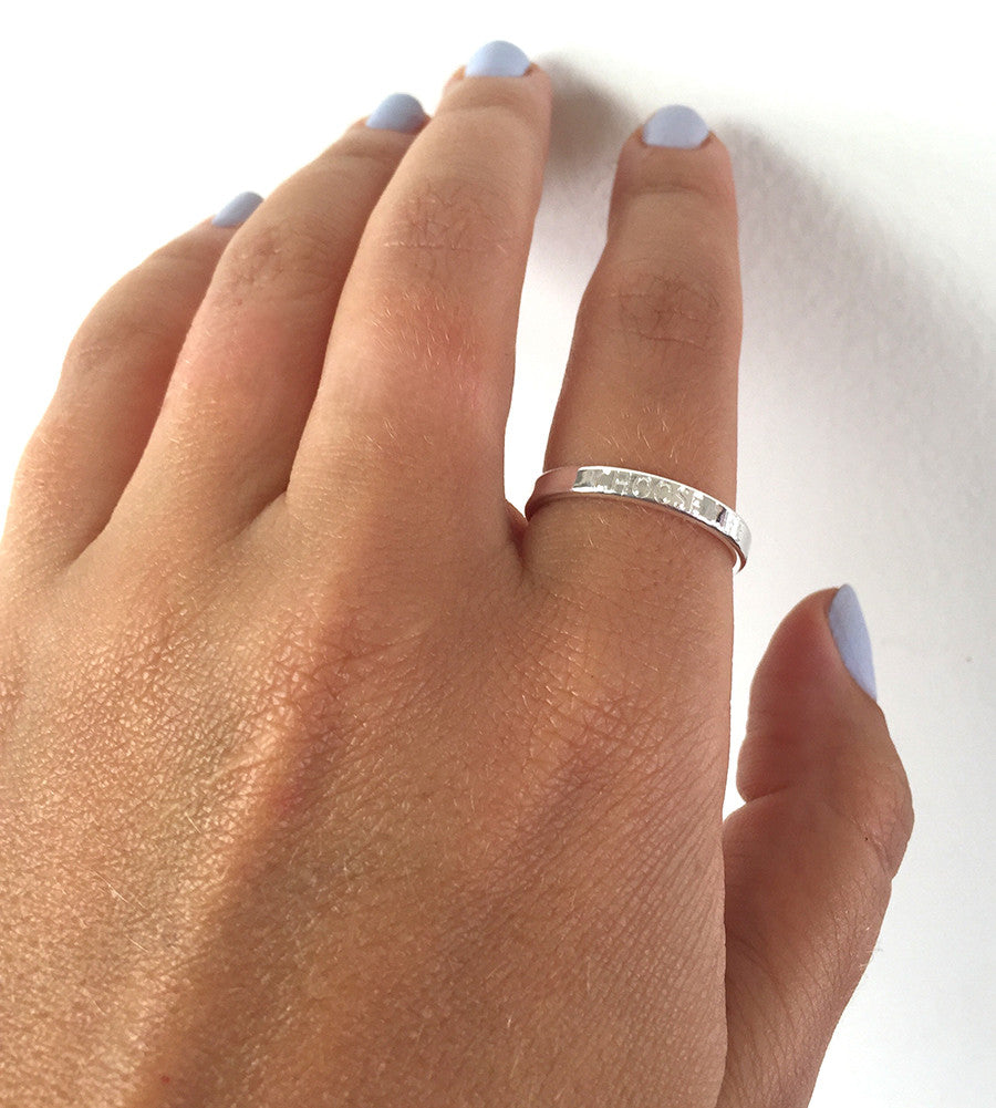 Custom engraved shop wedding bands