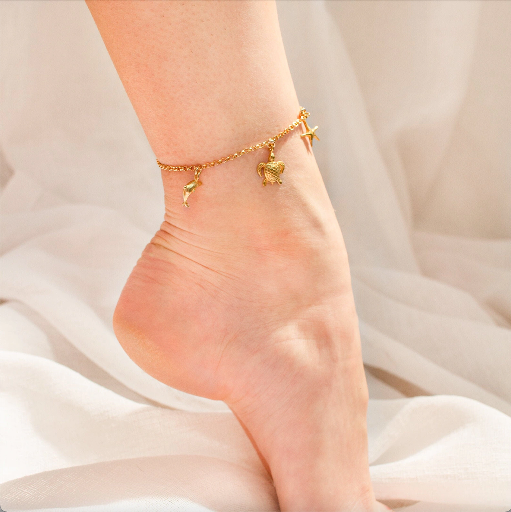 Custom Charm Anklet Available with a variety of charms