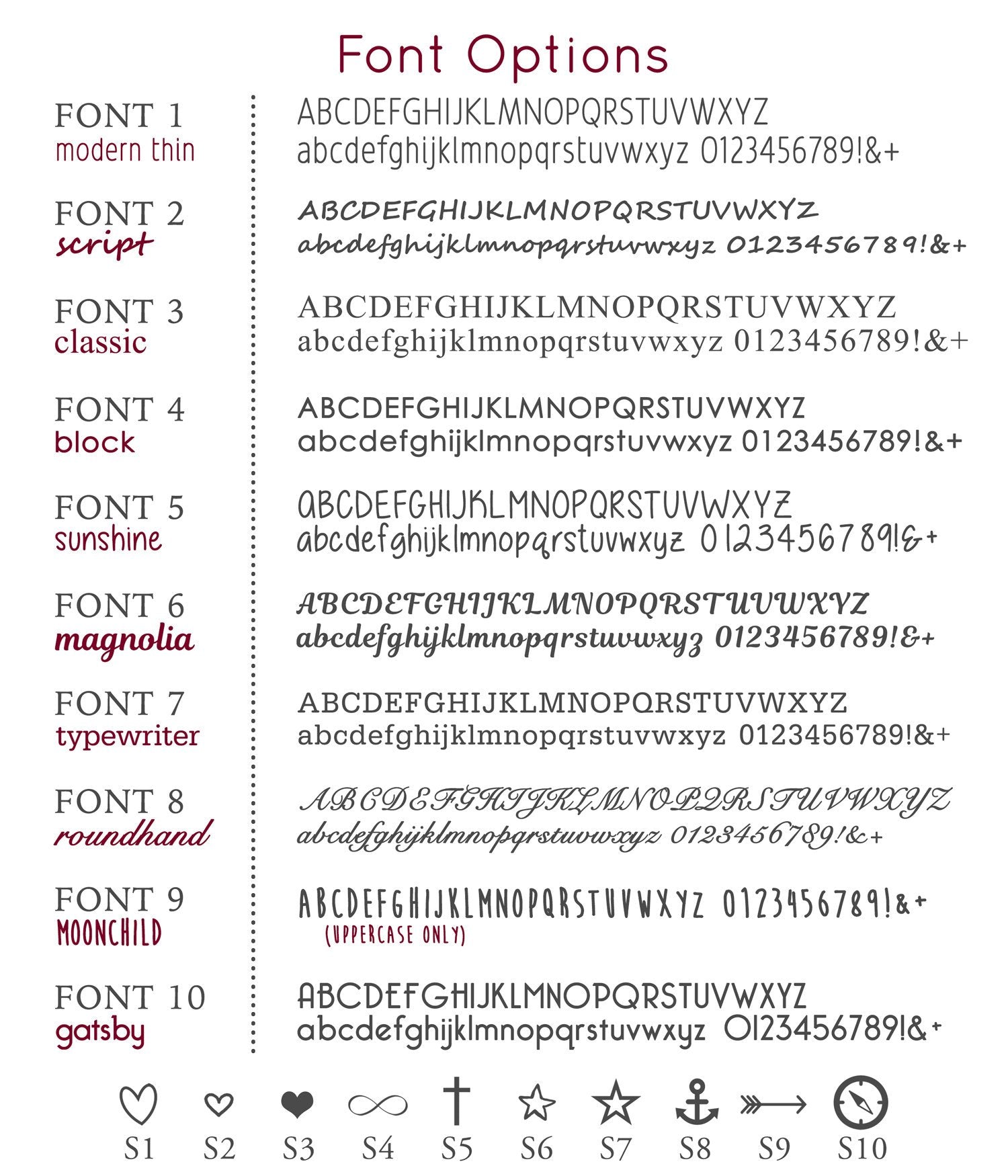 Choose from our available font options to engrave a name, special date, message or quote onto your money clip to personalize. 