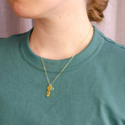 18 inch necklace, birthstone necklace, engraved charm