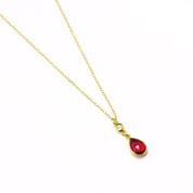gold birthstone jewelry ruby quartz aqua chalcedony march and july birthstones gemstone necklace