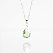 February Birthstone & Name Necklace : Green Amethyst