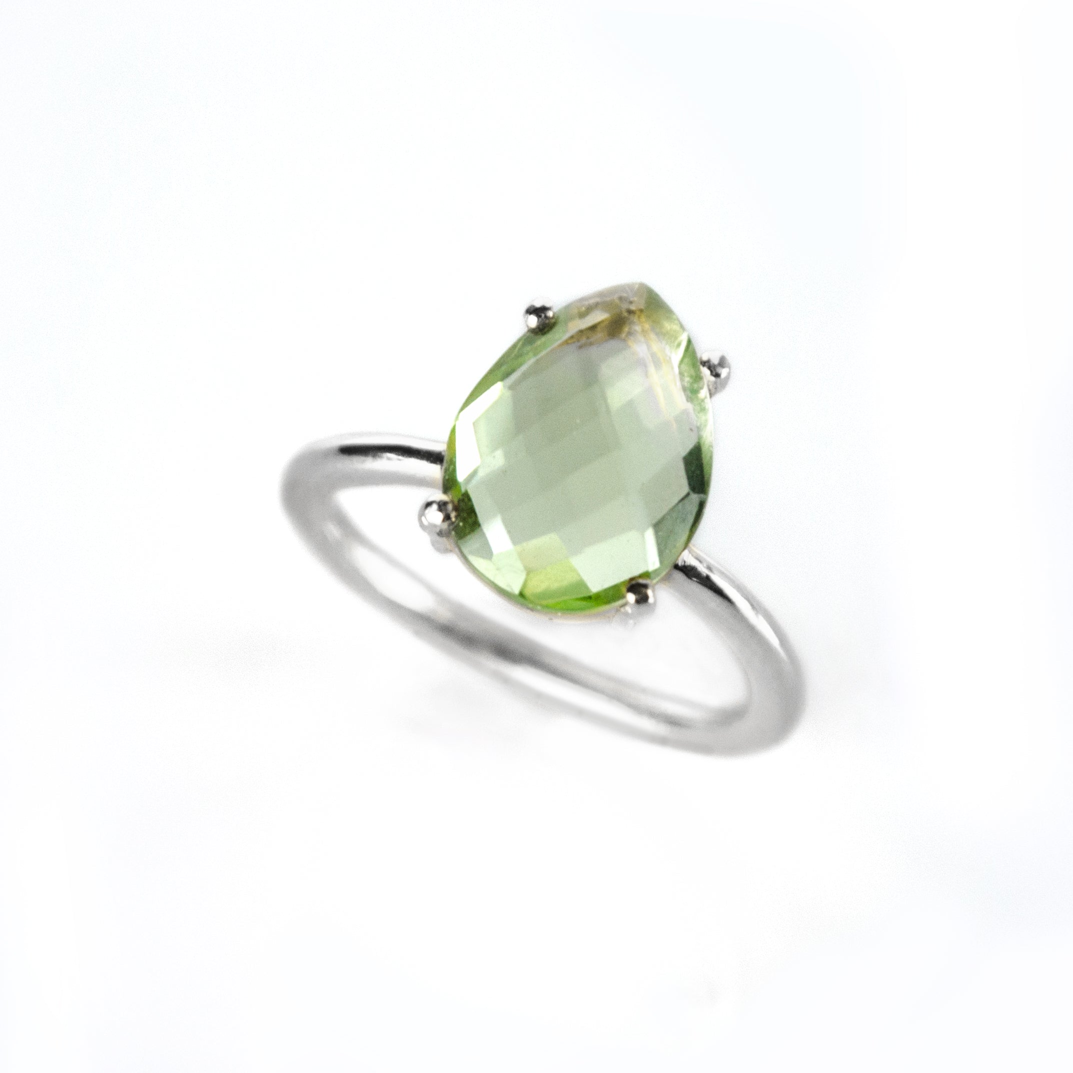 Teardrop shop amethyst ring