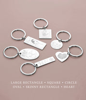 Personalized Custom Pet Paw Print & Name Keychain